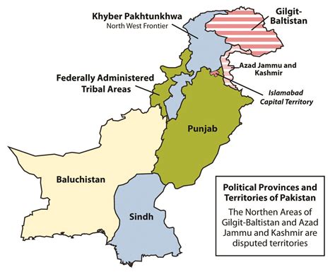 Pakistan Karte Provinzen
