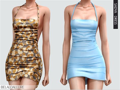 The Sims Resource Belaloalluresadya Satin Dress Patreon
