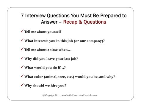 7 Interview Questions You Must Be Prepared To Answer Webinar Slides