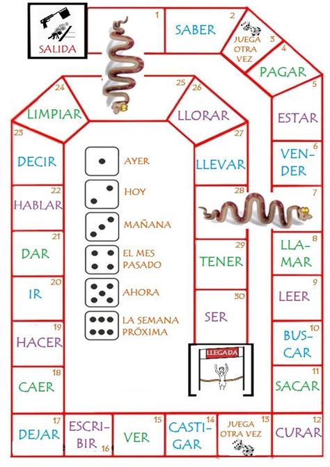 Entra y descárgate ahora diferentes juegos de la oca para leer trabadas y otras sílabas directas, reforzarán la lectura de una forma divertida. Oca de los verbos Practice with different tenses dependent ...