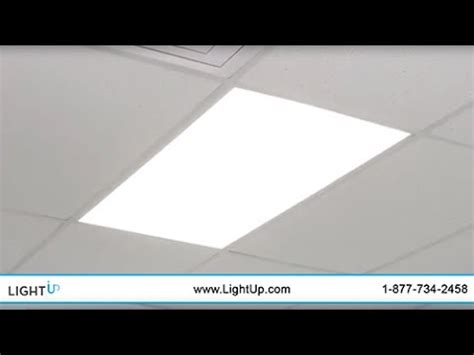 Rectangular led panel fixtures are ideal for illuminating office spaces, and are an easy replacement for fluorescent recessed ceilings. LED Flat Panels - Drop Ceiling LED Flatpanels - YouTube