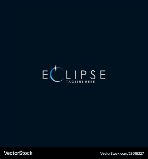 Eclipse Logo Template Design Concept Royalty Free Vector