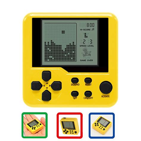 Retro Classic Tetris Handheld Game Player Portable Mini Childhood Games