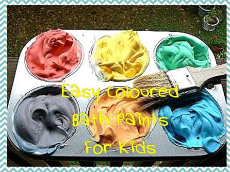 easy coloured bath paints  kids partysuppliesnowcomau