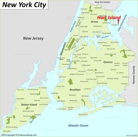 Hart Island Map Bronx New York City Us Detailed Maps Of Hart Island