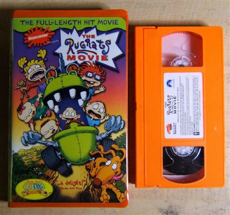 Orange Nickelodeon VHS Tapes Rugrats Movie R Nostalgia