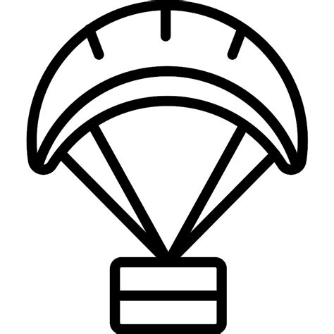 Parachute Parachutist Outlined Svg Vectors And Icons Svg Repo