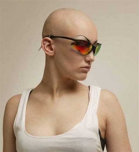 Bald Women Bald Heads Mohawk Balding Oakley Sunglasses Shaving Pure Products Female