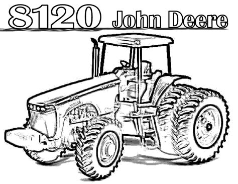 Simple tractor coloring pagesable free farm for kids to. Tractor Coloring Pages John Deere - Coloring Home