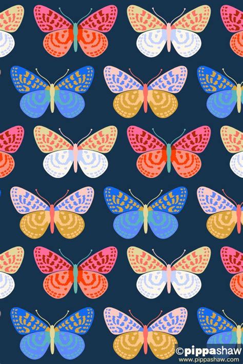 Bold Butterflies Repeat Pattern By Pippa Shaw Pattern Art Butterfly