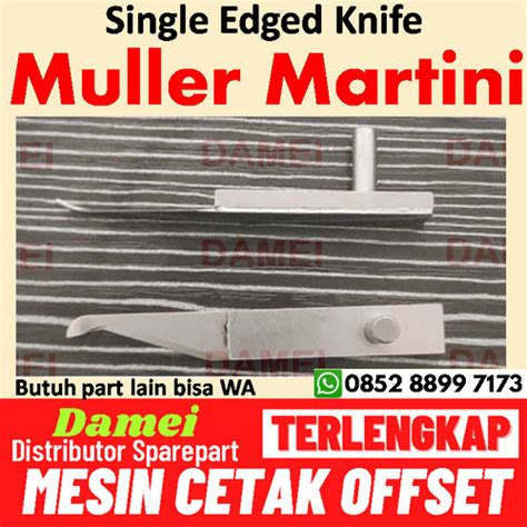 Jual Single Edge Knife Spare Part Mesin Jahit Jilid Buku Mesin Cetak