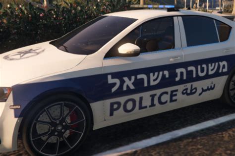 Skoda Superb 2015 Israel Police Commander Car Unmarked Replace