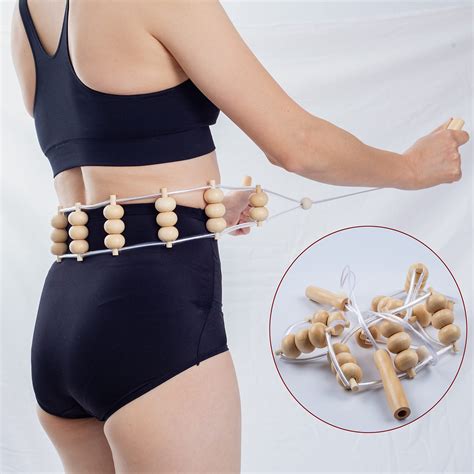 buy mikako 3 in 1 wood therapy massage roller tool kit lymphatic drainage cellulite massager