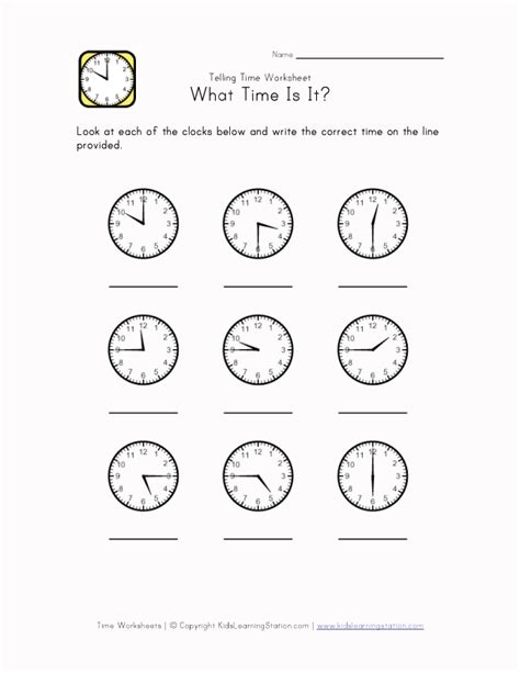 Telling Time Worksheets 15 Minute Intervals