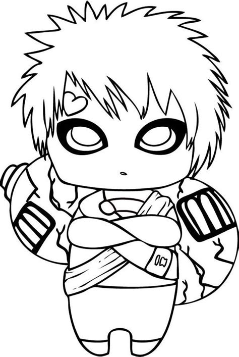 Gaara Coloring Pages Coloring Pages