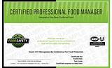 Food Protection Manager Certification Online Pictures