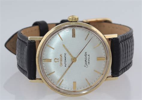 Vintage Omega Seamaster Deville Solid 14k Yellow Gold Automatic 34mm W