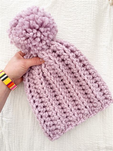 Crochet Slouchy Hat Pattern Free Pattern Video Tutorial — Ashley Lillis