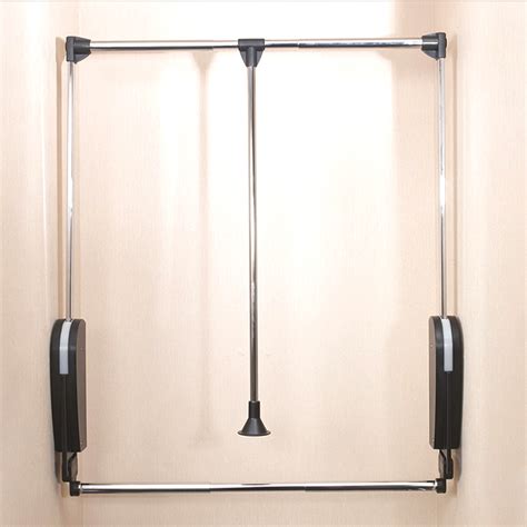 Buy Adjustable Pull Down Clothes Rail Lift Hanger Closet Organisers