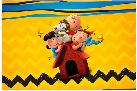 Cartao Snoopy E Sua Turma Fazendo A Nossa Festa Peanuts Movie