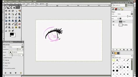 Easy to edit and animate drawing in 2d mode оnto the 3d viewport; Drawing an anime on Gimp with a tablet. - YouTube