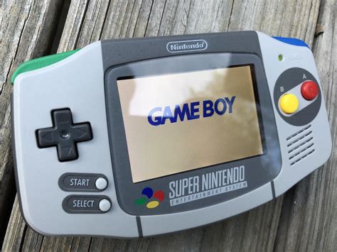 Custom Snes Themed Gba Arrived Today Rgameboy