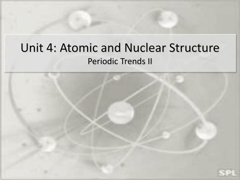 Ppt Unit 4 Atomic And Nuclear Structure Periodic Trends Ii