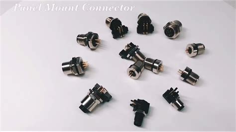 3 Pin A Code Straight Male Plug Connector Plastic M12 Cable Connector