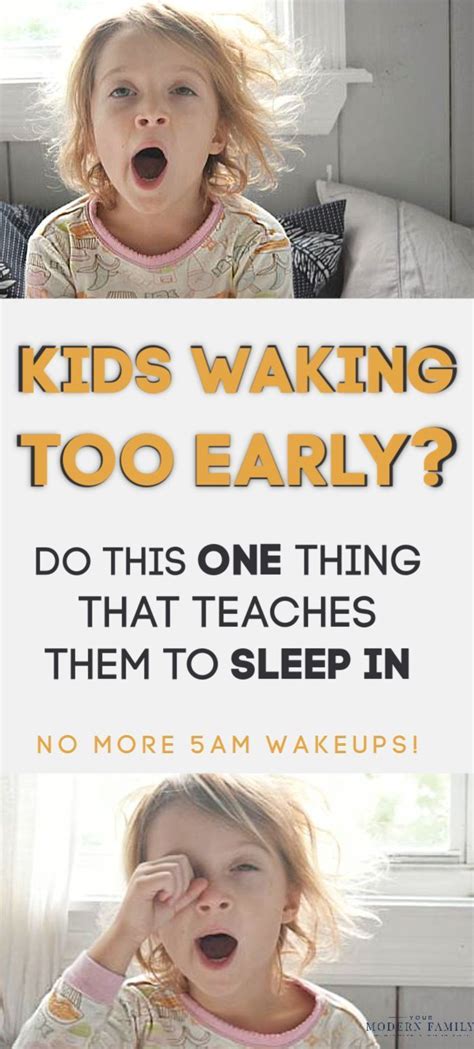 Is Your Child Waking Up Too Early Try This It Works With Images