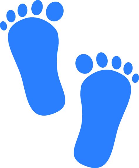 Baby Boy Footprints Clip Art At Vector Clip Art Online