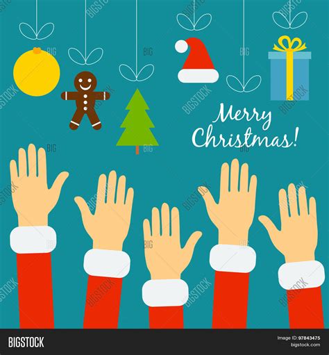 Hands People Santa Vector And Photo Free Trial Bigstock