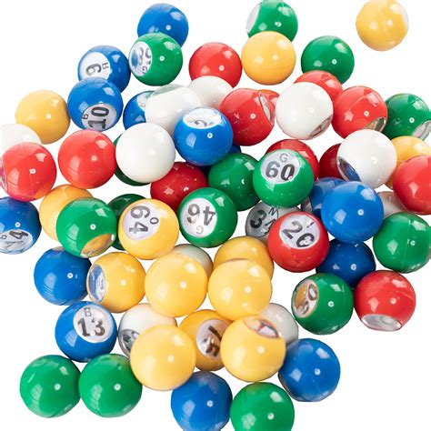 Multi Colored Bingo Balls 78 Inch Size Bingo Equipment