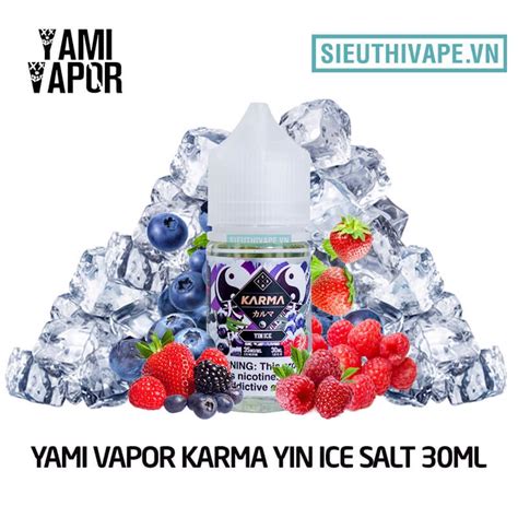 Yami Vapor KARMA Yin Ice Salt 30ml Tinh Dầu Saltnic Mỹ
