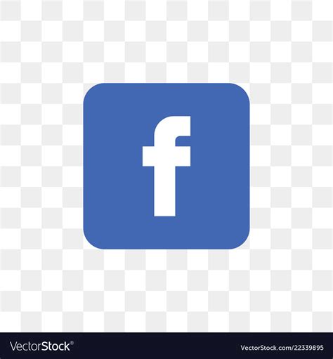 Facebook Social Media Icon Design Template Vector Image