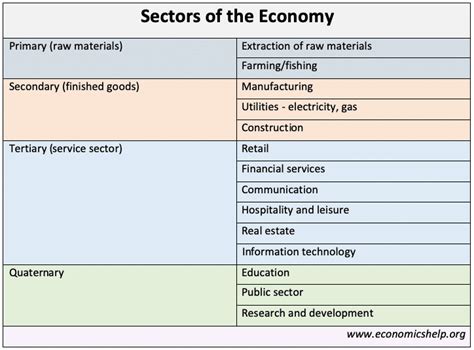 Sectores De La Economía Tu Economia