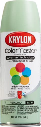 Krylon Colormaster Satin Spray Paint Pistachio 12 Oz Kroger