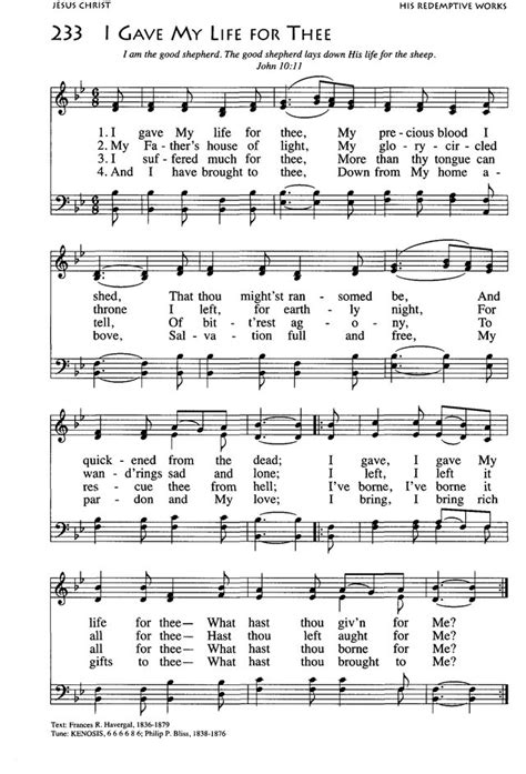 African American Heritage Hymnal I Gave My Life For Thee Hymnary Org