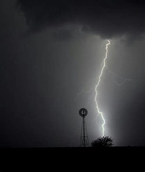 Lightning In Texas Texas Storm Black And White