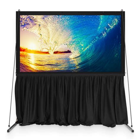 buy propvue 120 inch projector screen with stand or wall 2 in 1 indoor outdoor movie screen