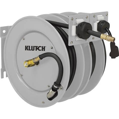 Popular item for both commercial. Klutch 25-Ft. Dual Hose Reel — With 3/8in. x 25ft. Air ...