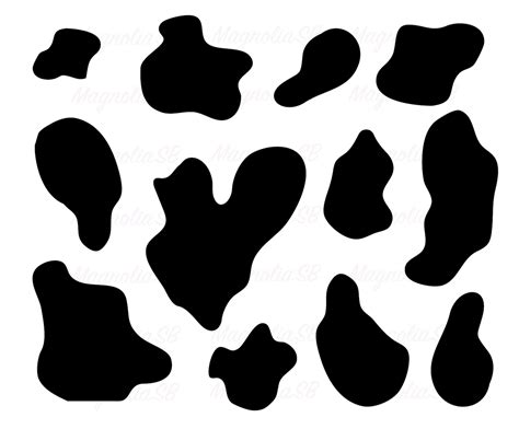 Cow Spots Svg Dxf Cow Spots Pattern Cow Print Clip Art Cut Etsy