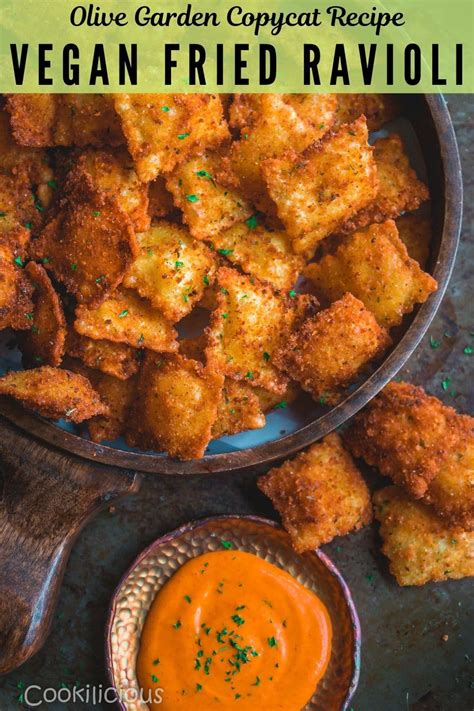 Oh, i can find something to eat, you thankfully, at olive garden, delicious meets conscientious. Copycat Olive Garden Vegan Fried Ravioli | Recipe ...