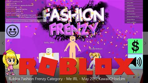 Fashion Frenzy Category Me Irl Roblox Youtube