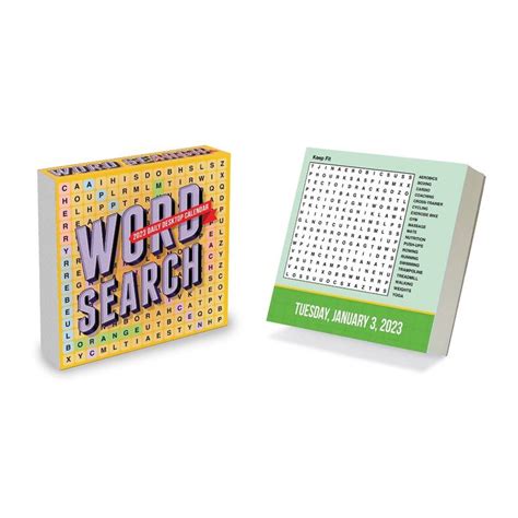 2023 Daily Desktop Calendar Word Search Puzzles Tf Publishing In 2022