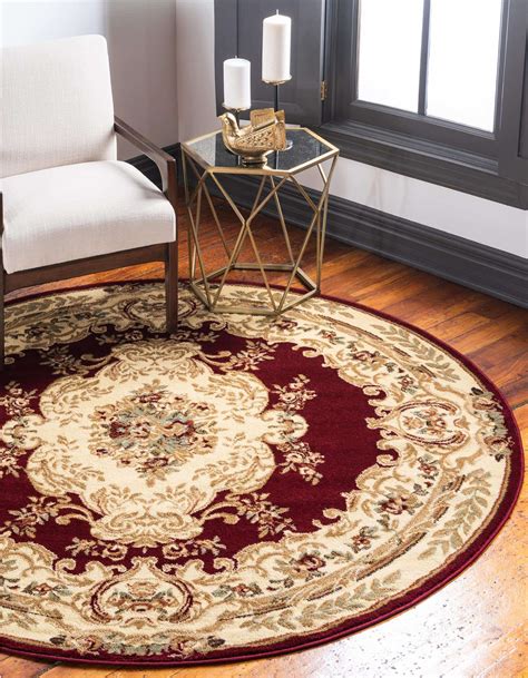 Red 8 X 8 Chateau Round Rug