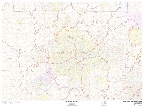 Forsyth County Zip Code Map North Carolina