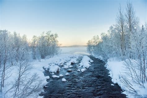 12 Lapland Frozen River Sunrise Adventure And Landscape Photographer