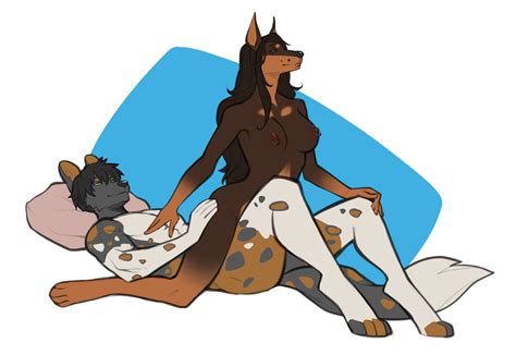 Rule 34 Abs Abstract Background African Wild Dog Anthro