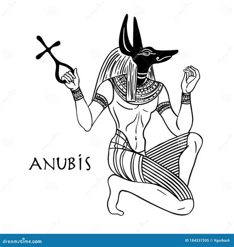 Anubis Egyptian God Drawings