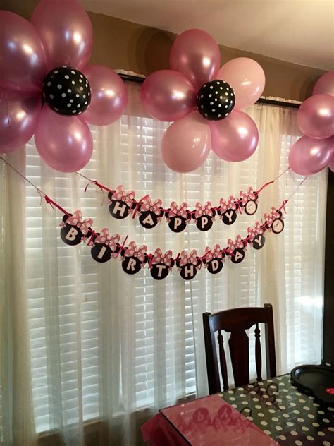 Search for kids birthday party in these categories. Pink petal black polka dot center flower balloons | Minnie ...